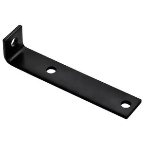 212 MAIN Steel Offset Leg Corner Brace (Offset Brace), 7.5x1.5 in. Heavy Duty Sturdy Metal Bracket for Sailing Fence Brackets, Steel Construction - Pack of 10