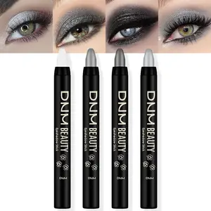 Eyeshadow Pencil Cream Stick 4Pcs Set, Eye Eyeshadow Waterproof Pearl White Black Grey Silver Shimmer Metallic Eyeshadow Crayon Stick Sombras En Crema Para Ojos (Set01)