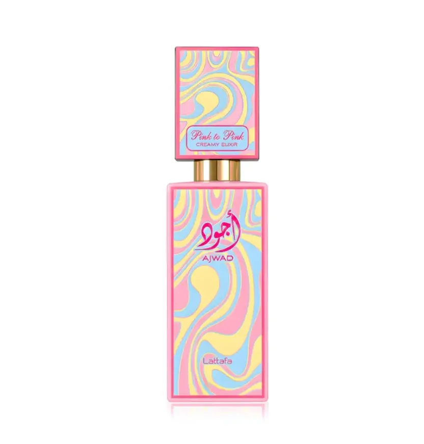 Lattafa Ajwad Pink to Pink Creamy Elixer Eau De Parfum spray 2.04 ounce / 60ml