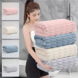 4pcs bath towel quick-drying large bath towel household bath towel thickened Absorbent Thickened Towels