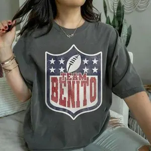 Women's Loose Oversize Round Neck Casual Comfortable Streetwear Football T-Shirt - Puerto Rico Flag Design, Soft Fabric, Relaxed Fit, Single Piece
