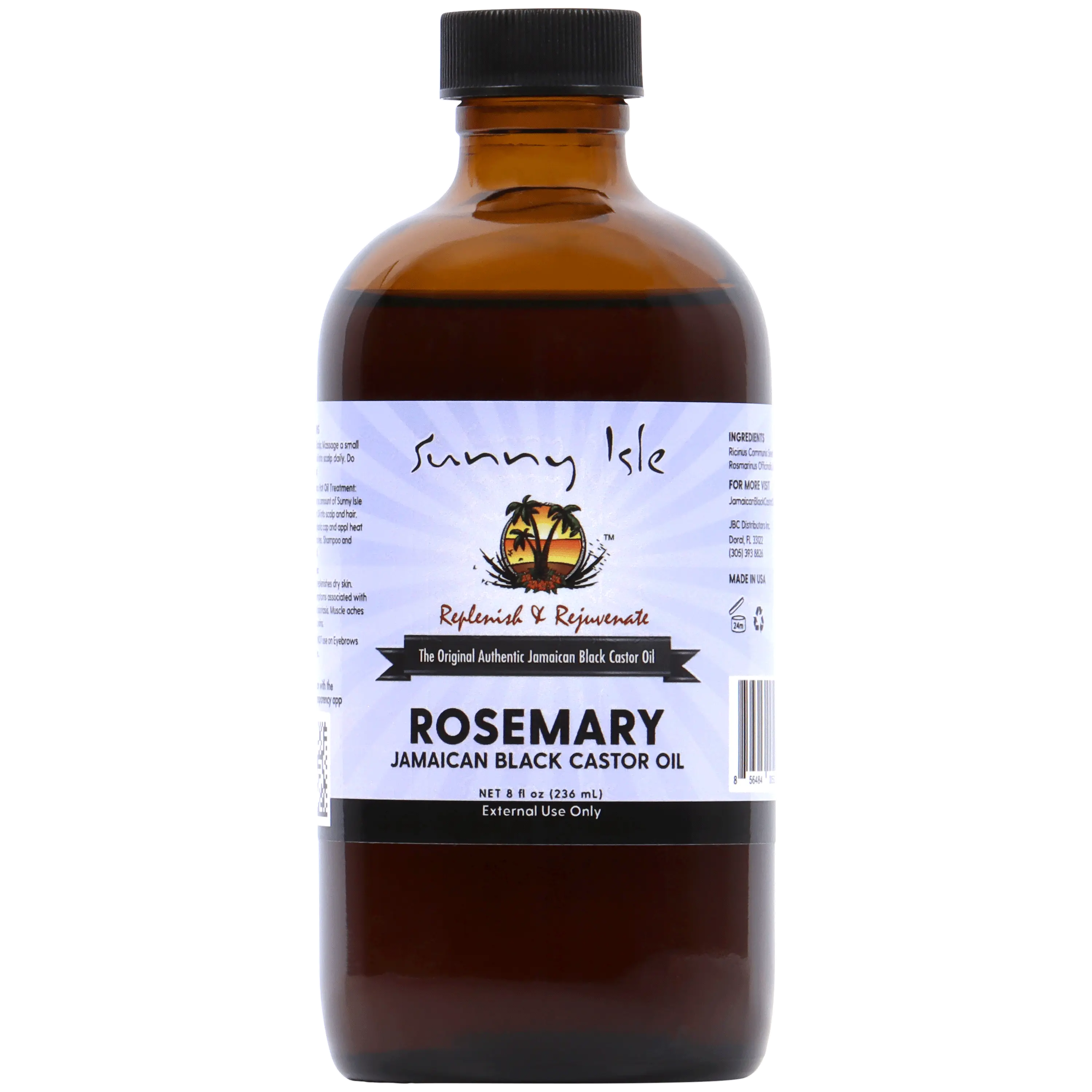 Sunny Isle Rosemary Jamaican Black Castor Oil - 8oz