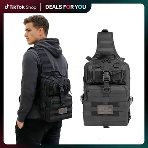 Tactical Sling Bag Pack Military Rover Shoulder Sling Backpack EDC Molle Assault Range Bag