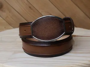 Cowboy City Genuine Leather Western Belt – Brandy – FB1216 – 1 3/4"