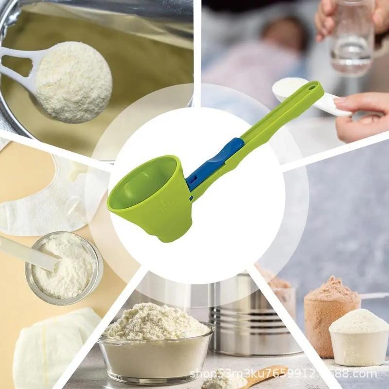 3 Pieces BPA-Free Plastic Protein Powder Funnel Set - Mini Funnel with Sliding Scoop and Container, Kitchen Tools and Gadgets, Cooking Accessories, Countertop Cooking Accessory for Home Kitchen Use, Pre-Workout Creatine Powder