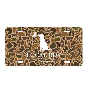 Local Boy Camouflage License Plate, Front License Plate, Car Accessory