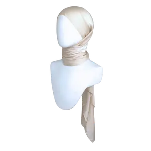 Luxe Elegance Satin Crinkle Hijab - Champagne Pearl