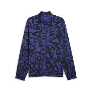 PUMA Mens Energy All Over Print Jacket Athletic Outerwear Casual - Blue