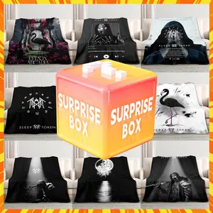 Sleep Token Srprise Blanket, Fluffy Blanket In Tiktok Shop Air-Conditioned Room Accessory, Sleep Token Flannel Throw Blanket