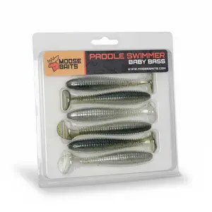 Moose Baits Paddle Swimmers 3.8" (6 Pack)