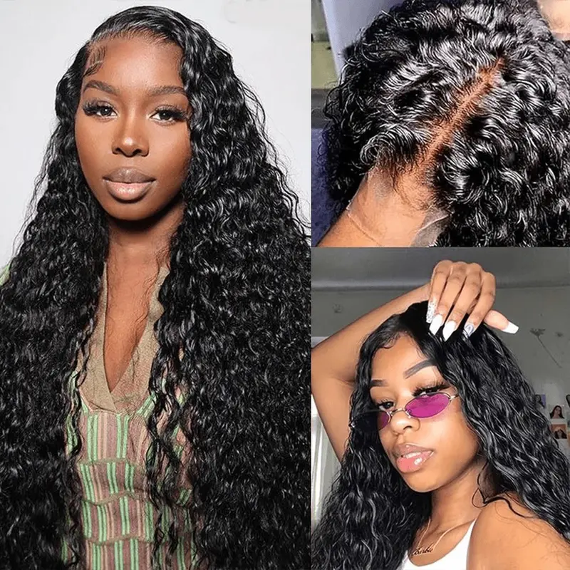 28 Inch Body Wave Lace Front Wigs Human Hair Pre Plucked 5x5  display picture 3