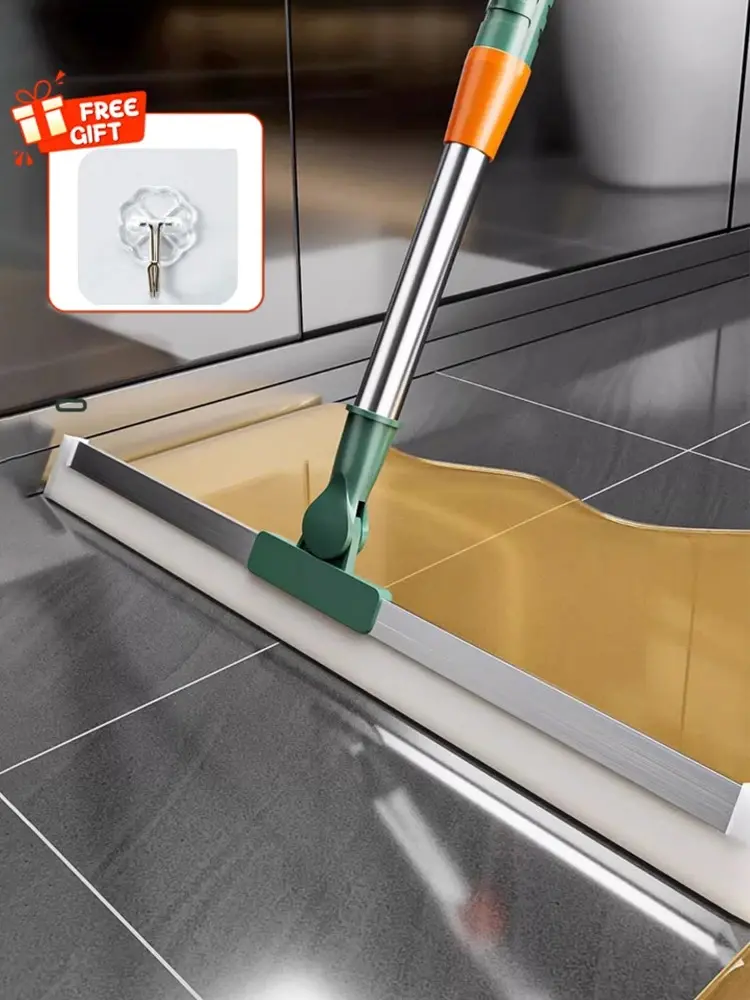 Silicone Scraper Broom Magic Wiper Floor Toilet Bathroom Squeegee Scrubber High Place Glass Wiper Household Cleaning Tools