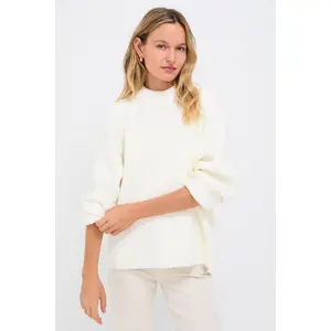 Winter White Crewneck Jack Sweater