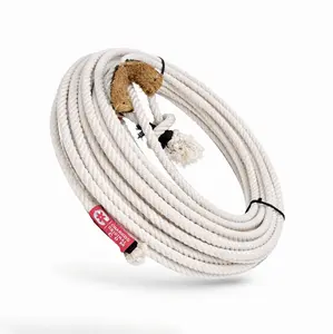 65FT Soga Charro 10mm Cotton Rope Leather Burner