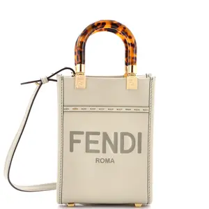 Pre-owned FENDI material Messenger Bags Sunshine Shopper Tote Leather Mini by Rebag