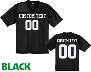 Personalized Football Jersey, Man Short Sleeves V-Neck Shirt, Custom Front Back Football Soccer V-neck Mesh Jersey For Men Mesh Polyester