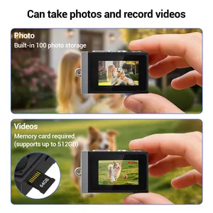 New Pocket Thumb Camera, Portable HD New  Thumb Camera, LED Flash -  Digital Camera, USB Rechargeable, Multiple Filters for Creative Photography, Compact Camera, Travel Camera, Pocket Size Design, Durable Structure, Content Creator, Travel