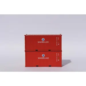 Jacksonville Terminal Company 205383 MAGELLAN 20' Std. height containers with Magnetic system, Corrugated-side. JTC-205383, N Scale