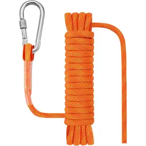 Outdoor Rope for Marine, Hunting, Boating, Fishing, Rafting, Camping, Hiking, Anchor, Mooring, Floating, Dock Lines, Kayak, Canoe, Rescuing, Knotting Practice 5/16 in x 15 ft Orange
