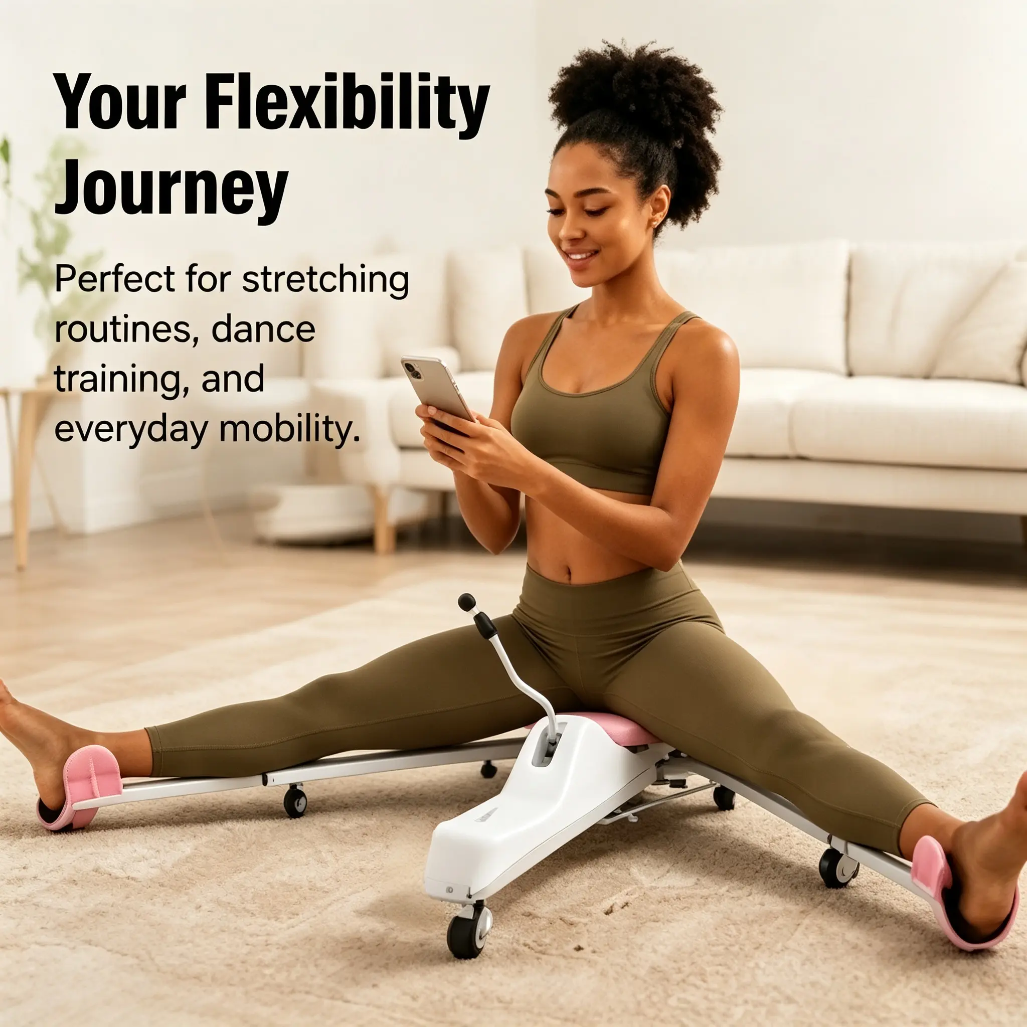 Leg Stretcher Machine,Adjustable Split Training Device for Home Use, Professional Ligament & Hip Opening Stretching Tool for Yoga,Ballet,Dance & Gymnastics Practice,Padded Support for Comfortable Leg Stretch for Adults & Teenagers Cartoon Gift
