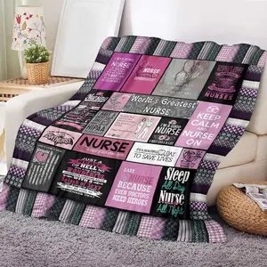 Snuggle Up, Nurse! The Ultimate Fleece Blanket for Women - Perfect for Holiday Hibernation, Couch Potatoing, and Pretending to Be on Call While Napping! (50'' X 60'' of Cozy Awesomeness) GHMOHAME
