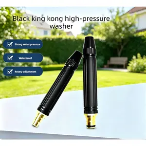 Portable High Pressure Water Gun Summer Vibes Handheld Hose Sprayer Booster Nozzle For Car Wash Garden Lawn Watering Cleaning