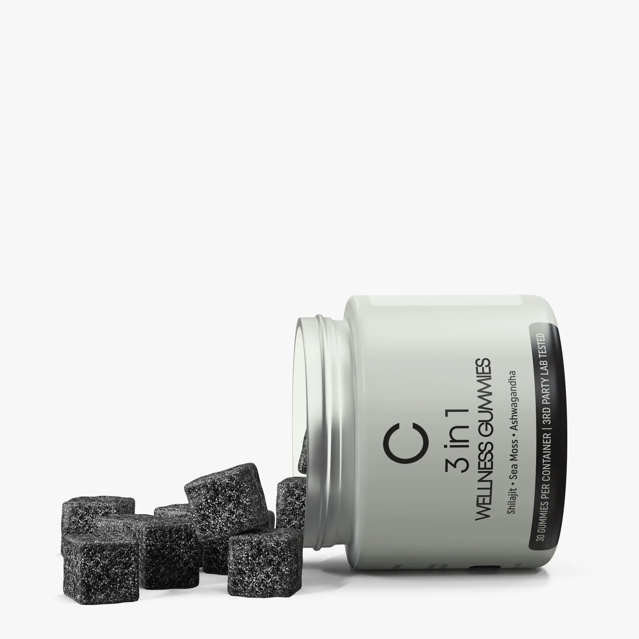 3-in-1 Wellness Gummies | Shilajit, Sea Moss, Ashwagandha | 30 Gummies Healthcare Dietary