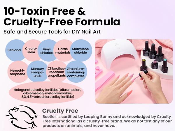 Beetles Gel Nail Polish Kit with U V Light Gel Polish Nail Set Manicure Tools Soak Off All Season Gel Nail Kit Cutics DIY Gift for Women