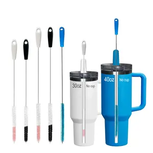 Long Straw Brush Set, 3/4 Counts Deep Cleaning Tool for Ice Cup Straws, Durable Bristles, Flexible Design for Reusable Straw Cleaning, Easy To Use and Clean, Cleaner