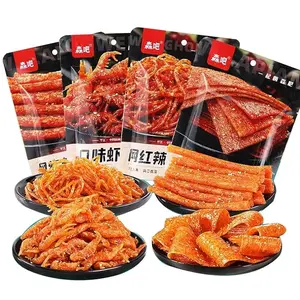 Spicy Strip Small Gluten Latiao Snack Food - Chinese Special Classic Handmade Spicy Gluten Latiao Delicious Snacking, Fragrant Flavour, 4 combinations Packed(4-Pack Combination)