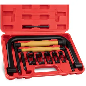 Valve Spring Compressor Set, 12 count Valve Spring Clamp  with Valve Lapping Tool for , ATV, , Small Engine  Equipment