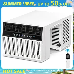 Antarctic Star 5,000-14,000 BTU Small Window Air Conditioner AC Unit Cools up to 350 Sq.Ft. with 7 Modes, Ultra-quiet Air Conditioner Window Unit with Remote Control, Easy to Install, Energy Saving, White