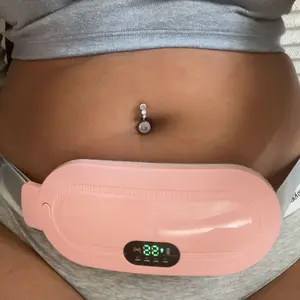 Neidga Menstrual Heating Pad Smart Uterus Warmer Belt, Cordless Heating Pad, Electric Waist Belt, Waist-Vibrating Abdominal Massager  Gift Daily