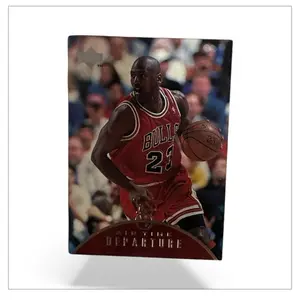 Upper Deck Kids Trading Card Michael Jordan Air Departure Mint Red and Black Collectible Sports Memorabilia