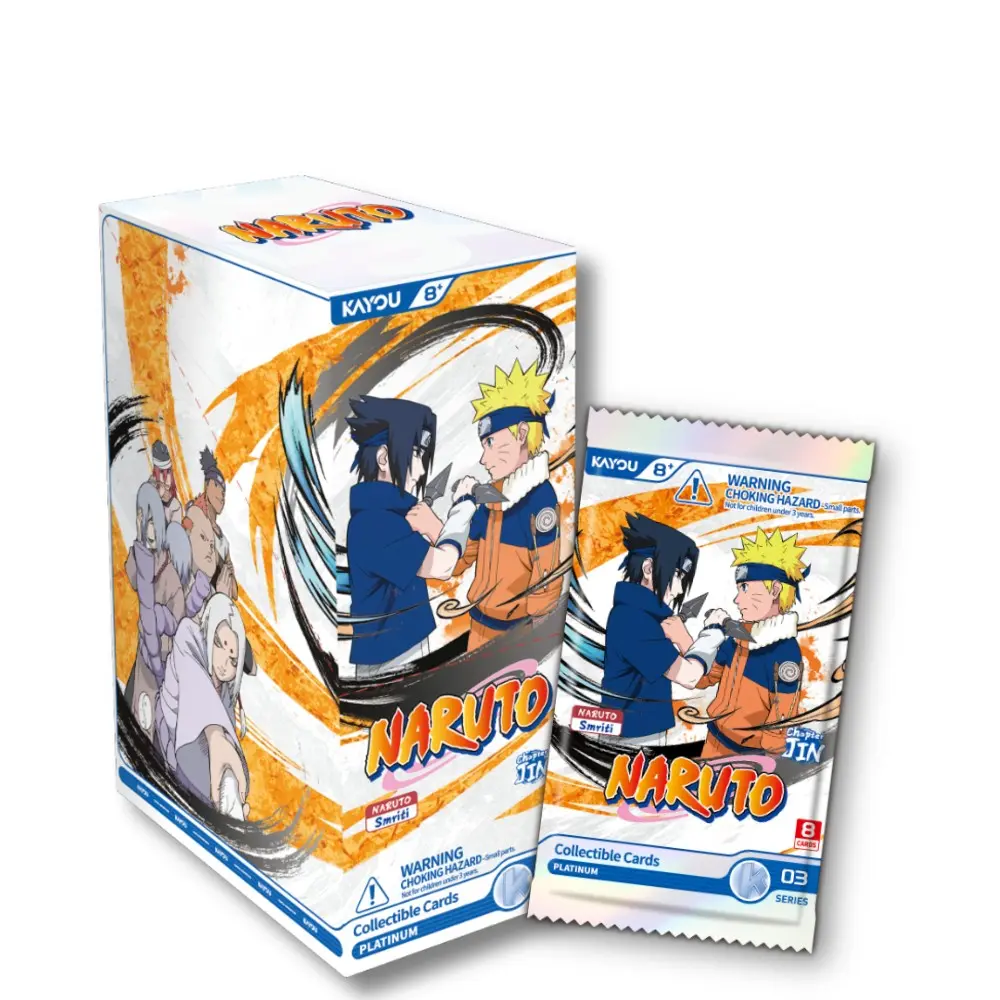KAYOU NARUTO Series 3 Chapter Jin English Display Box – 12 Packs & Promo Card Card Collectibles Trading Card Collectible