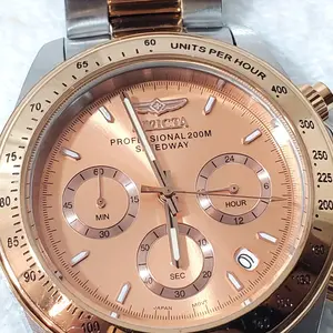 Invicta 6933 Speedway Men's Chronograph Watch - Rose Gold Tone, Date Function, 200m Water Resistance