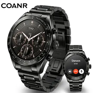 COANR Pro 3 Apex Men's smartwatch for answering/making calls, 1.43-inch AMOLED high-definition screen, men's luxury watch, heart rate, blood oxygen, sleep monitor, pedometer, multiple sports modes, suitable for Android iPhone