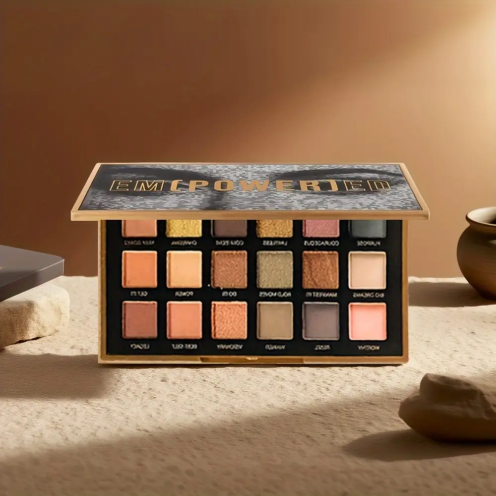 All-in-One 18-Shade Eyeshadow Palette Matte Shimmer Glitter Rainbow Easy Blend Lasting Perfect Makeup Gift Cosmetic beauty  subscription  box bronze  eye  shadow shadow