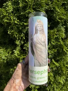 7 Day Persephone Deity Candle for Honoration Decor Decoration