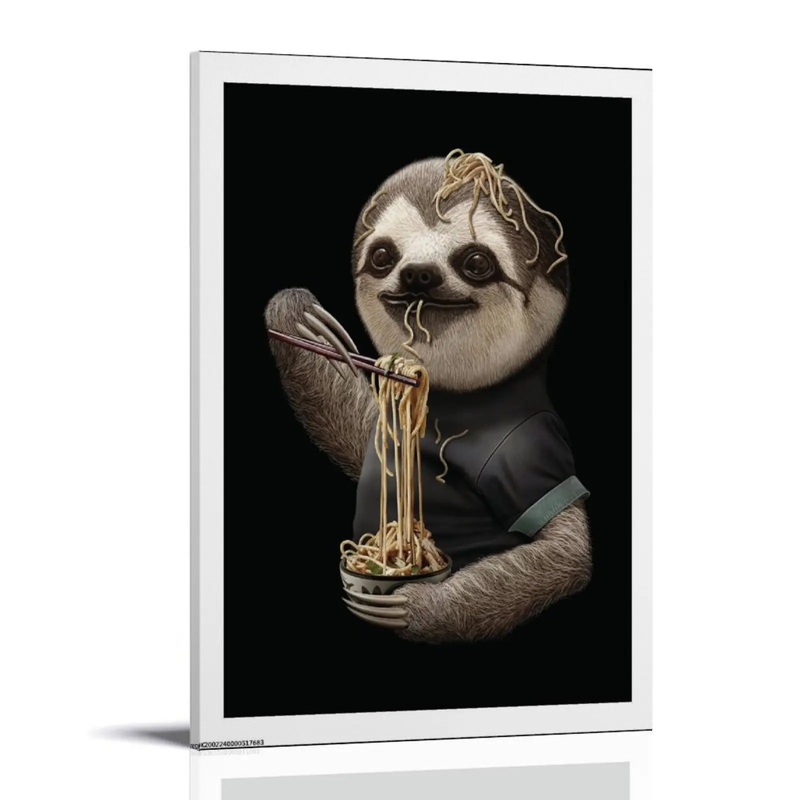 ICanvas-Canvas Art Sloth Adam Lawless Sloths Art Poster Posters Music Album Cover Posters Canvas Wall Art High-Resolution Vintage Band & Artist Prints for Room