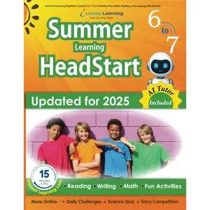 Summer Learning HeadStart, Grade 6 to 7: Fun Activities Plus Math, Reading, and Language Workbooks: Bridge to Success with Common Core Aligned ... (Summer Learning HeadStart by Lumos Learning) Paperback – July 7, 2015