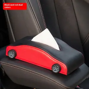 Tissue Box Protector for Car Seat Leather, Tissue Box Holder for Car Dashboard, Car Tissue Box Holder Rear Center Console