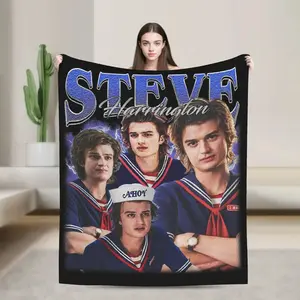 Steve Harrington Blanket Autumn/Winter   Multifunction Warm Throw Blankets for Sofa Bedroom Bedspread  Essential for home and outdoor use