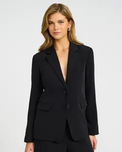 Express Luxe Stretch Two Button Relaxed Blazer