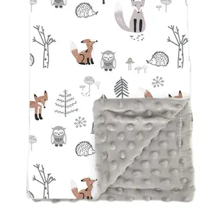 Comfy Throw Fleece Blanket Baby & Toddler Soft & Cozy Blanket Nursery Blankets for Boys Girls Swaddle Neutral Lightweight Baby and Toddler Throw Blanket