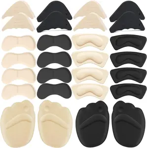 Women Shoe Filler Heel Pads 16 Pairs with Toe Inserts for Too Big Shoes Comfort Support Fasciitis Insoles Easy Use Footwear