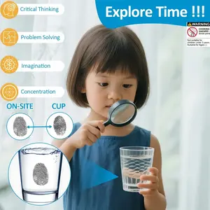 Children Detective Fingerprint Identification Kit DIY Science Forensic Lab Fingerprints Recognition Operation Pack Parent-Child Interaction Toy Science Experiment Kit