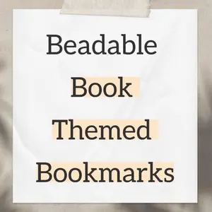 Beadable Book Themed Bookmarks for Book Lovers