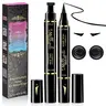 iMethod Double-End Waterproof Gel Eyeliner Stamp Cosmetic - 10mm Dual Tip, Cruelty-Free, Hooded Eye-Friendly, Easy Batwing Wings, Long-Wear, Smudgeproof, Liquid Formula, All Women's Adult Party Makeup Item