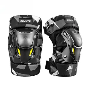 Motorcycle Knee & Elbow Protector, Breathable Motorcycle Knee & Elbow Protector, Motorcycle Protective Gear for Men & Women, Men and Women